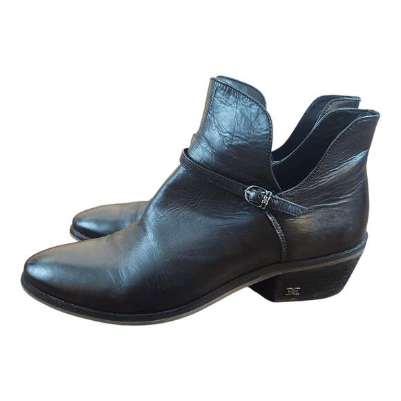 Sam Edelman Palmer black leather ankle booties sz 7 - Picture 1 of 16